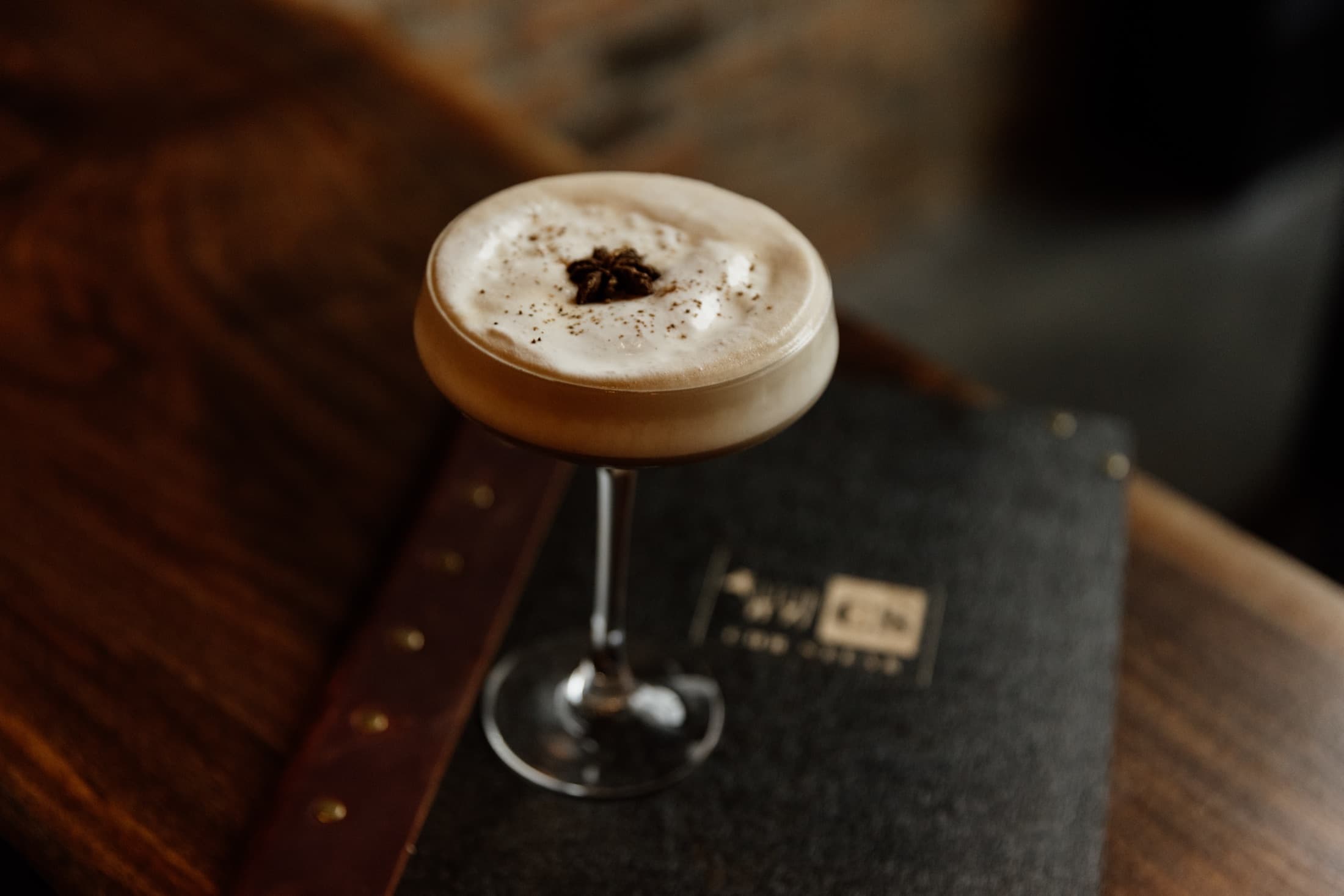 Espresso martini cocktail at CHR Steak